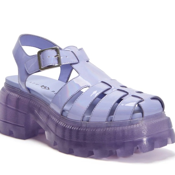 ***BRAND NEW*** Katy Perry Collection Lavender Platform Sandals - Picture 1 of 7